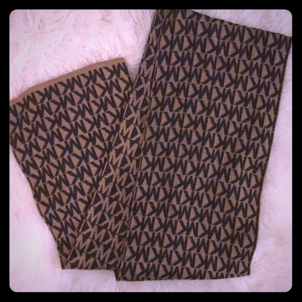 MK Brown & Black Scarf